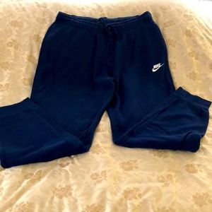 Nike Women’s drawstring sweatpants, size M, navy blue